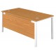 Olton Goal Post 600mm Deep Straight Desk 